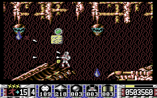 Turrican — C64 sloping platform level variant
